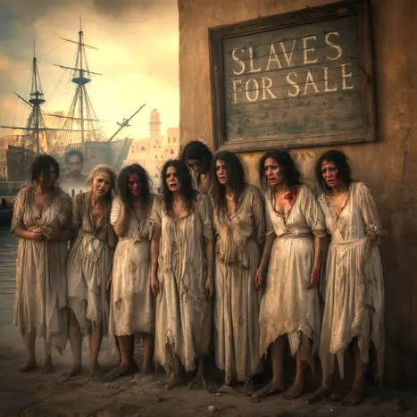 Shite Slave White slaves captured by Barbaryu Pirates