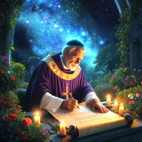 St. Malachi St. Malachi penning his prophesy